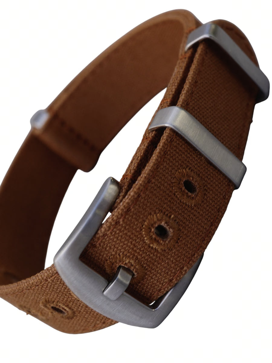 Canvas Nato Strap - Farbe ziegelrot