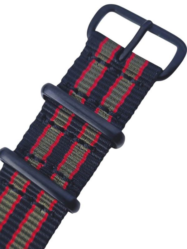 Nato Strap - Farbe Goldfinger schwarz orange oliv