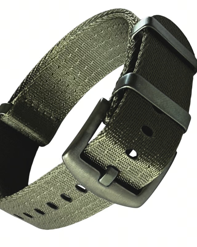 Nato Strap - Farbe oliv mit PVD Schliesse oliv
