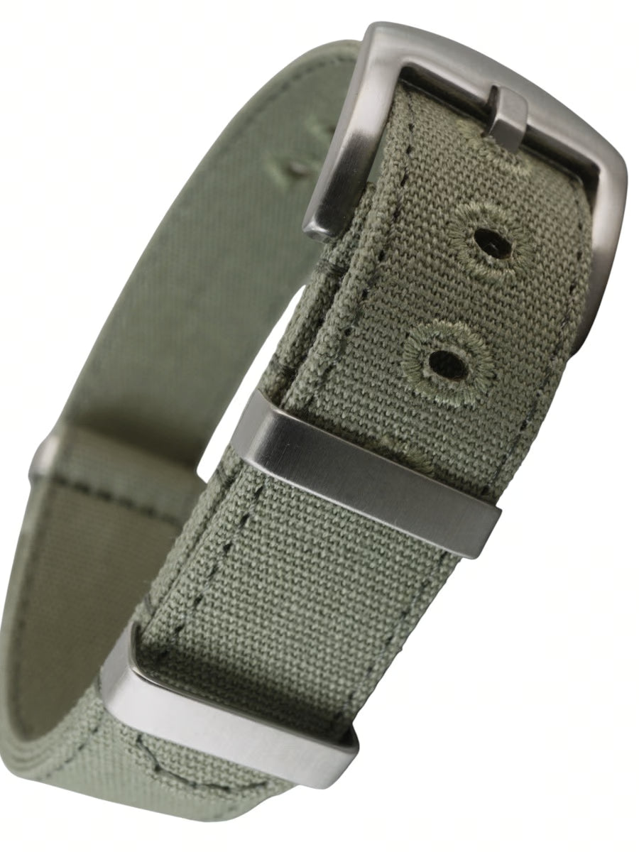 Canvas Nato Strap - hell oliv
