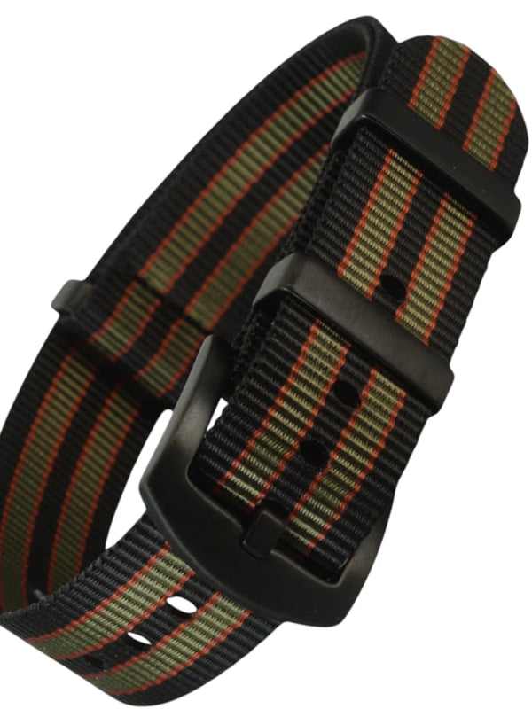 Nato Strap - Farbe Goldfinger mit PVD Schliesse schwarz