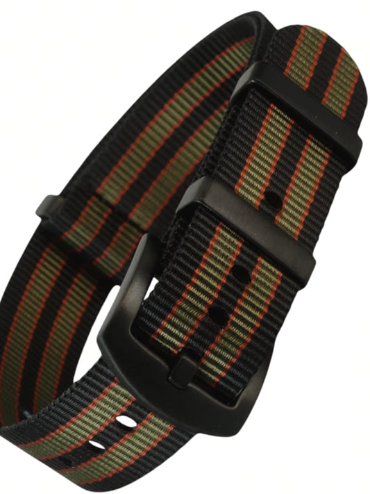 Nato Strap - Farbe Goldfinger mit PVD Schliesse schwarz