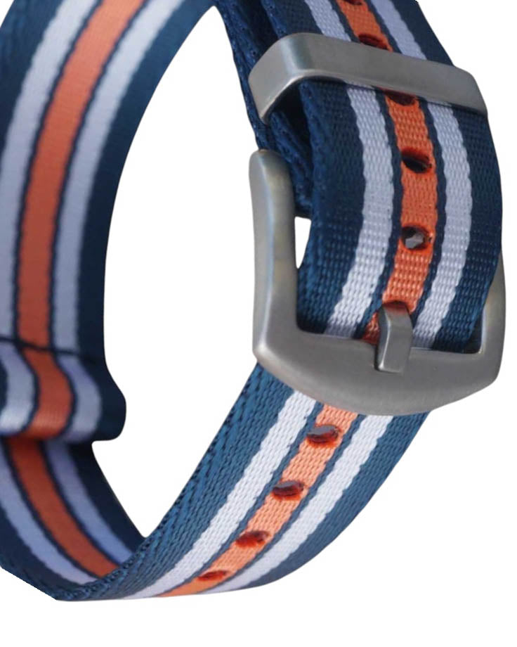 Nato Strap - Farbe navy weiss orange