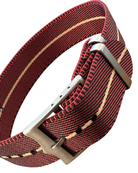 Nato Strap Premium - Farbe rot sand