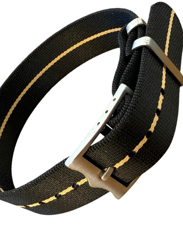 Nato Strap Premium - Farbe schwarz sand