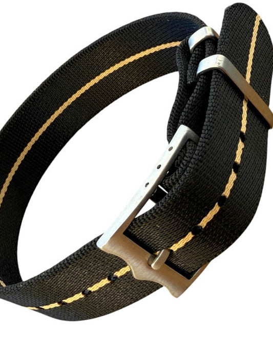 Nato Strap Premium - Farbe schwarz sand