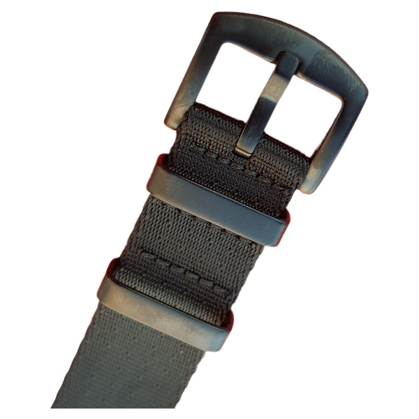 Nato Strap - Farbe schwarz mit PVD Schliesse schwarz